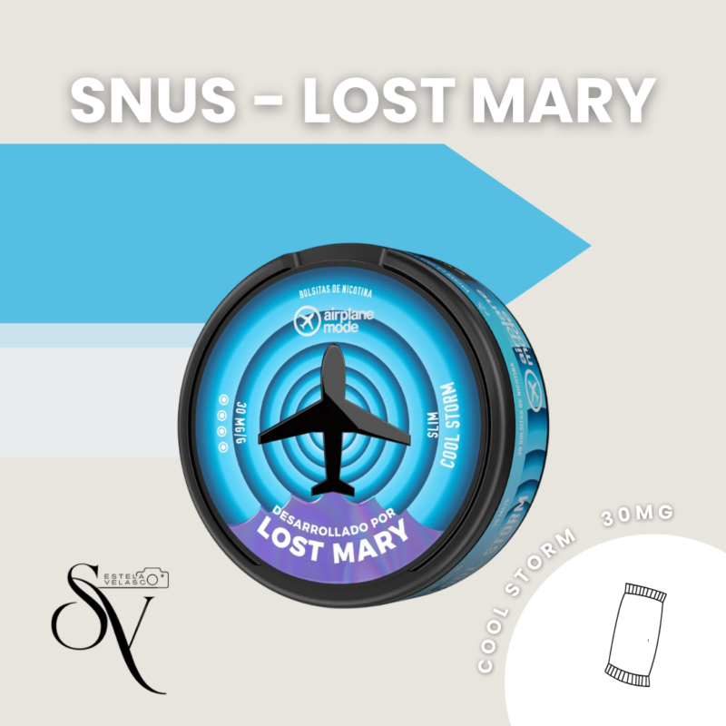 Snus Cool Storm 30Mg - Lost Mary Bolsas De Nicotina