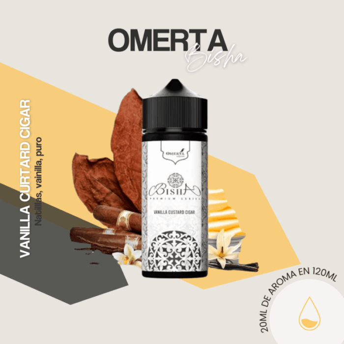 Aroma Vainilla Curd Cigar 30ml - Omerta Longfill