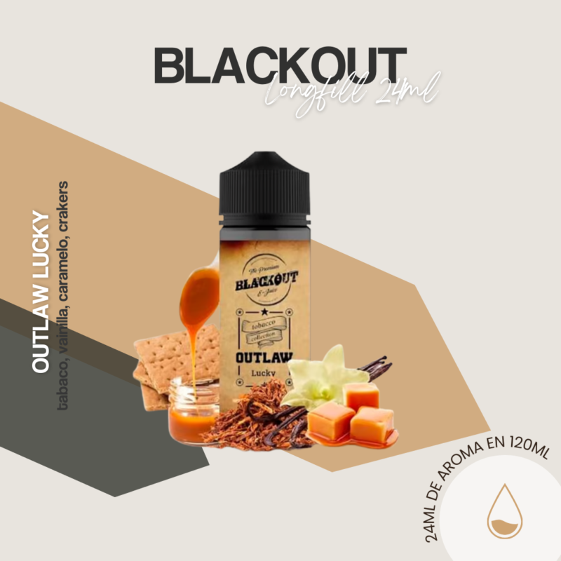 Aroma Outlaw Lucky 24Ml - Blackout Longfill