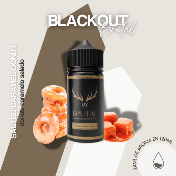 Aroma Brutal Salted Caramel Donut 24ml - Blackout longfill