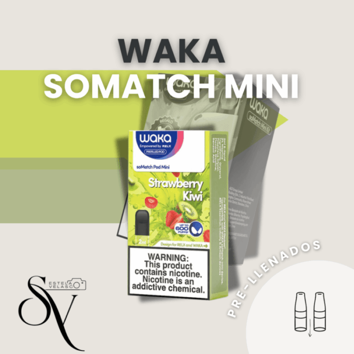 Cápsulas Waka soMatch mini Strawberry Kiwi