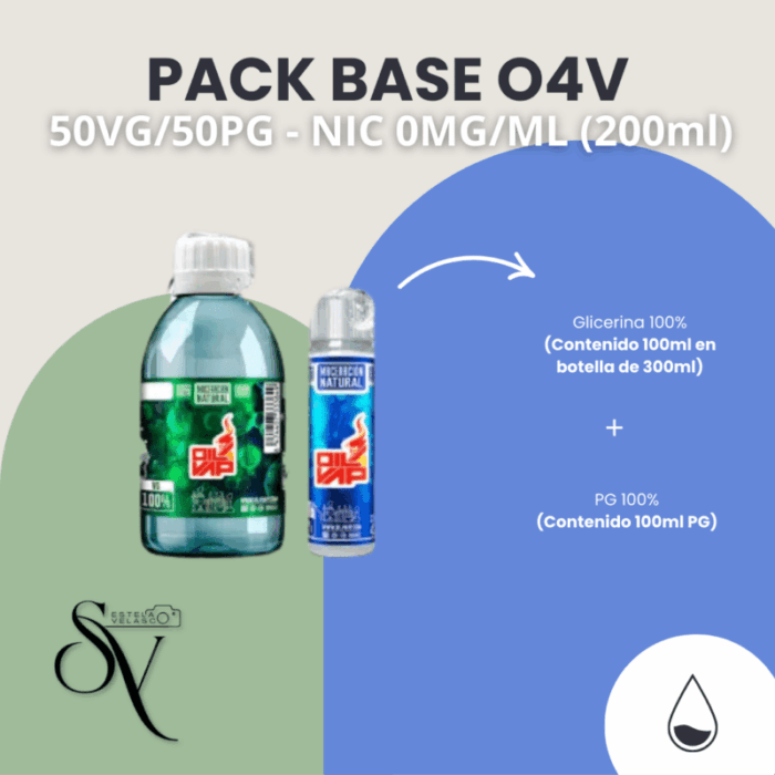 Pack Base - 50VG/50PG - Nic 0mg (200ml) O4V