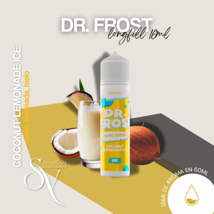 Aroma coconut lemonade ice 16ml Dr. Frost longfill