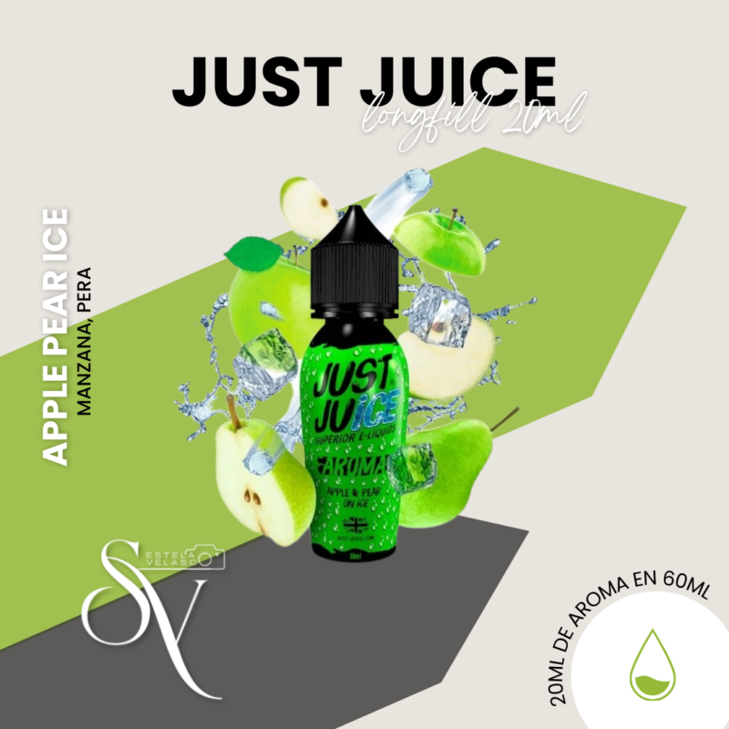 Aroma Apple Pear Ice 20Ml Just Juice Longfill