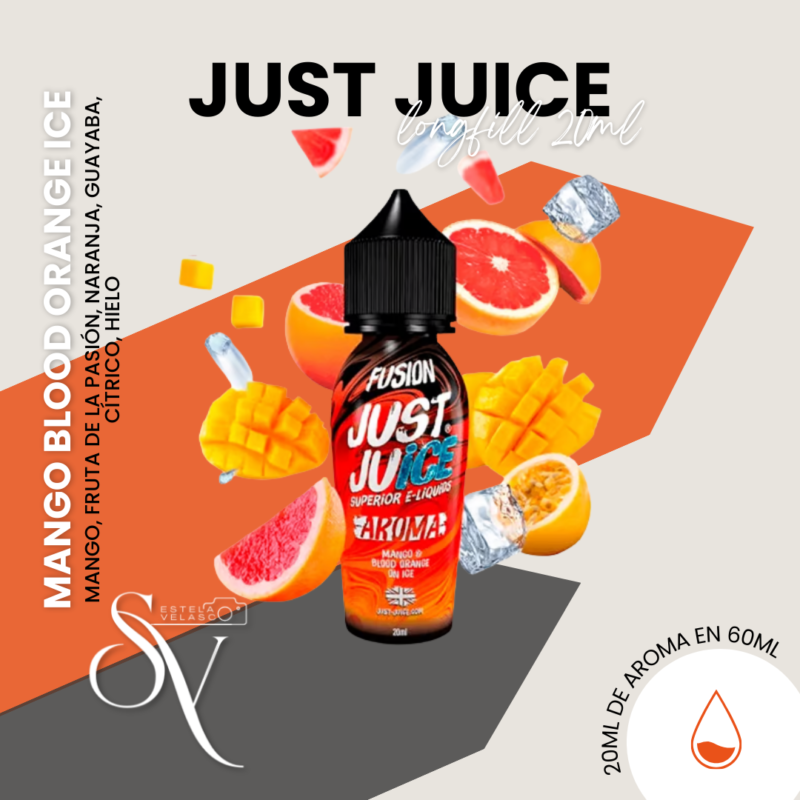 Aroma Mango Blood Orange Ice 20Ml Just Juice Longfill