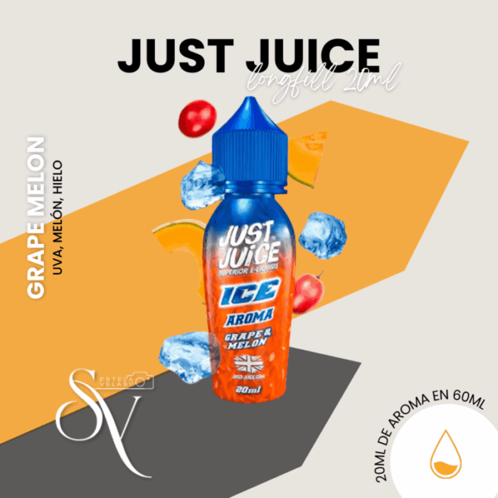 Aroma grape melon 20ml Just Juice longfill
