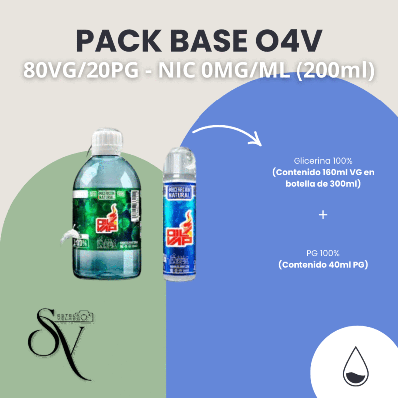 Pack Base - 80Vg/20Pg - Nic 0Mg (200Ml) O4V