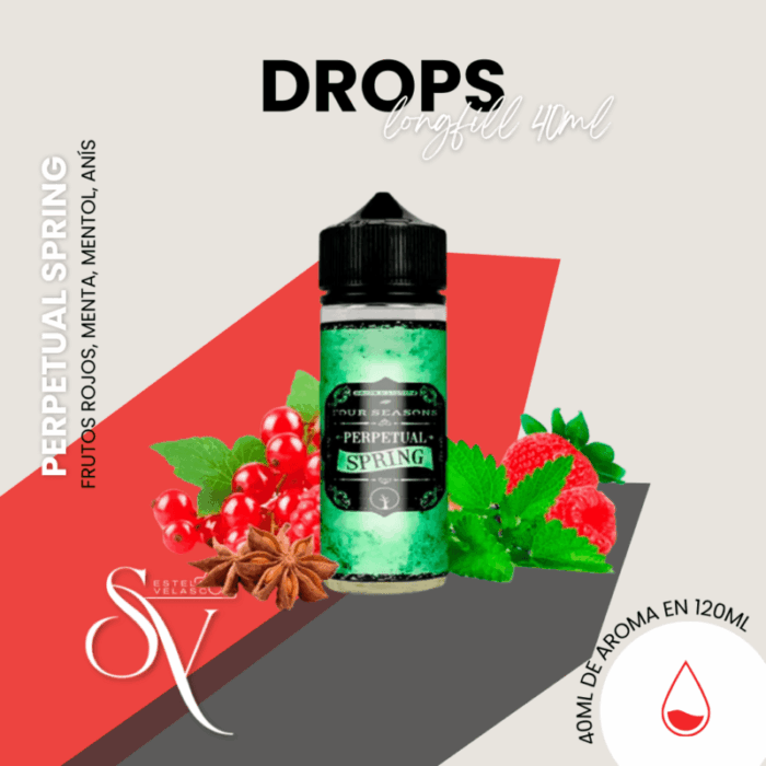 Aroma Perpetual spring Drops 40ml Longfill