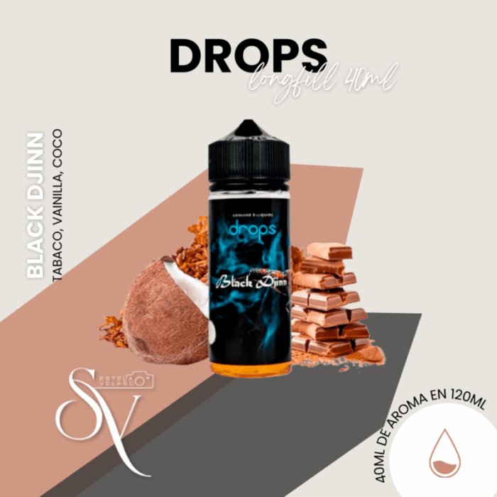 Aroma Black Djnn Drops 40ml Longfill