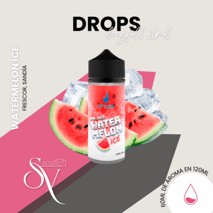 Aroma watermelon ice Drops 60ml Longfill