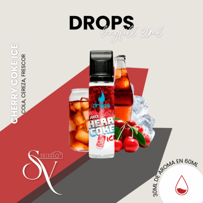 Aroma Cherry Cola Ice Drops 30ml Longfill