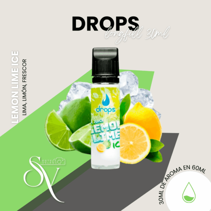 Aroma Lemon Lime Ice Drops 30ml Longfill