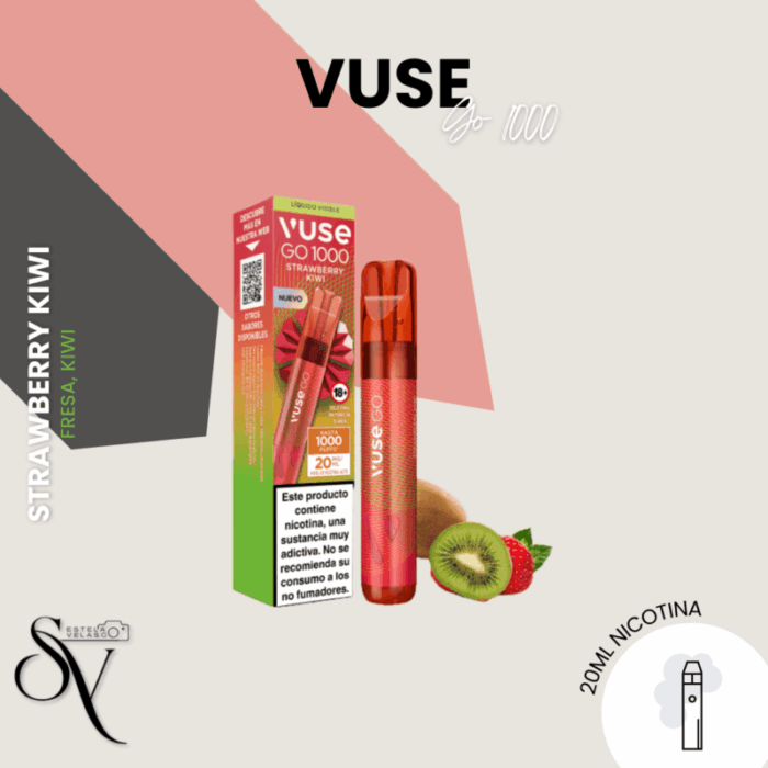 Vuse Go 1000 Strawberry Kiwi