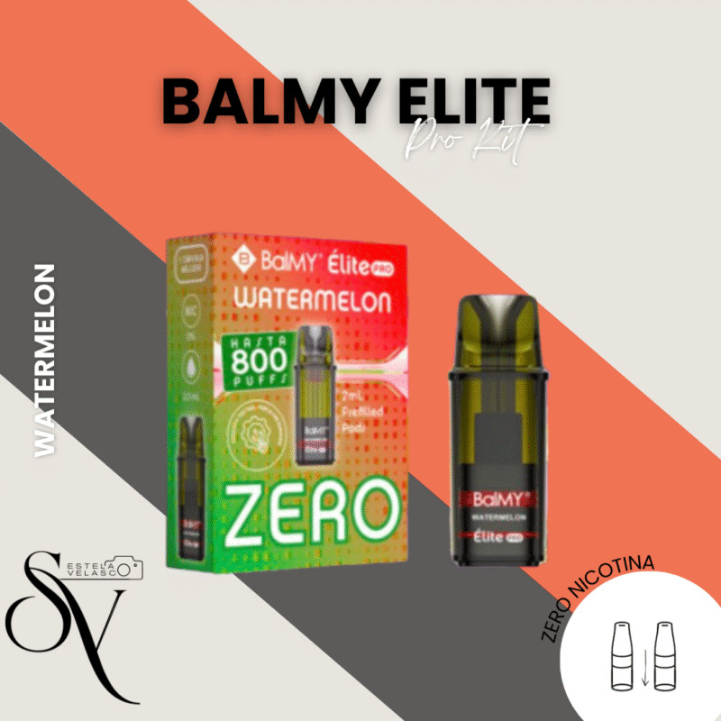 Cápsula Balmy Elite Pro Watermelon Zero