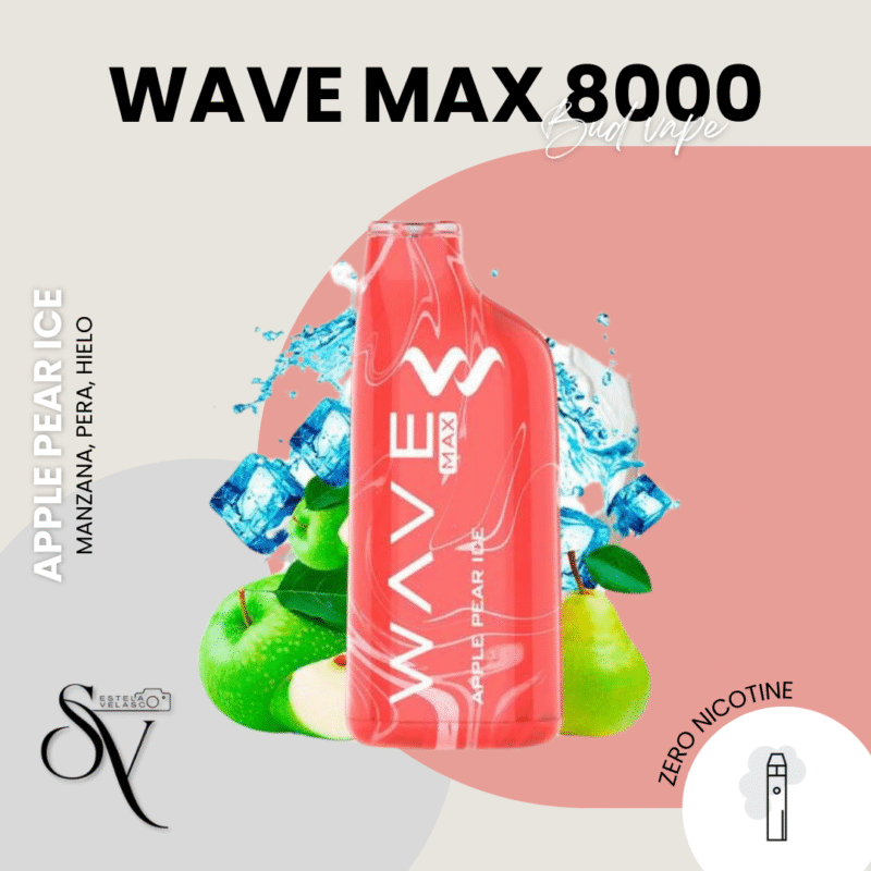 Bud Vape Wavemax 8000 Apple Pear Ice