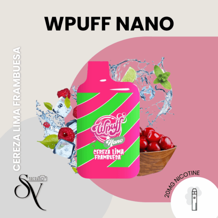Wpuff nano Cereza Lima Frambuesa