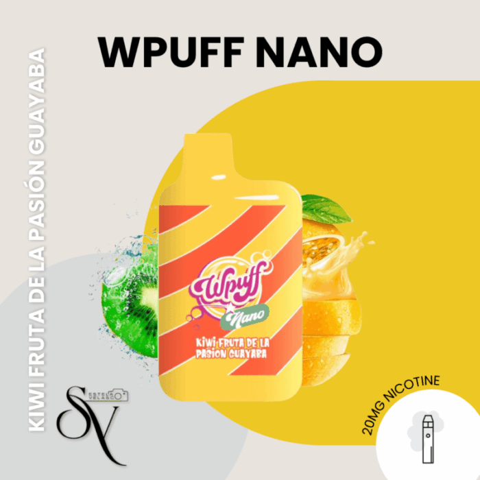 Wpuff nano Kiwi Fruta de la Pasión Guayaba