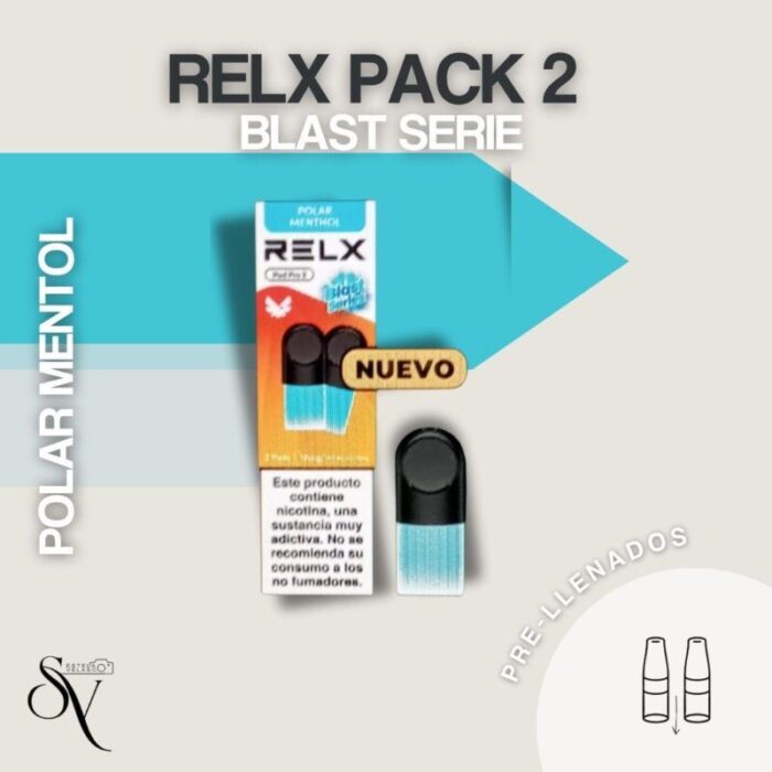 Cápsulas Polar Menthol Relx (Pack 2)