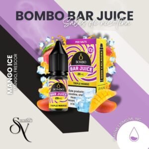 Sales de nicotina bar juice by bombo triple mango ice