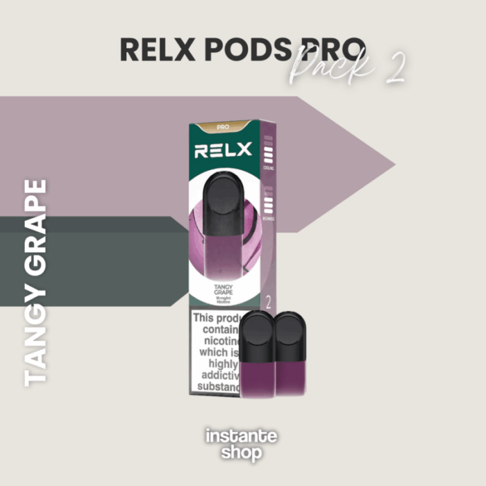 Relx Cápsulas Tangy Grape (Pack 2)