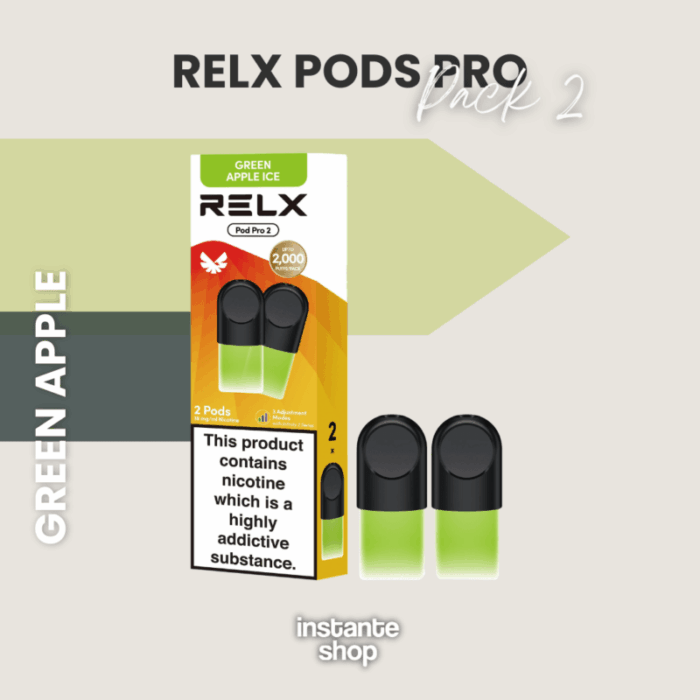 Relx Cápsulas Green Apple (Pack 2)