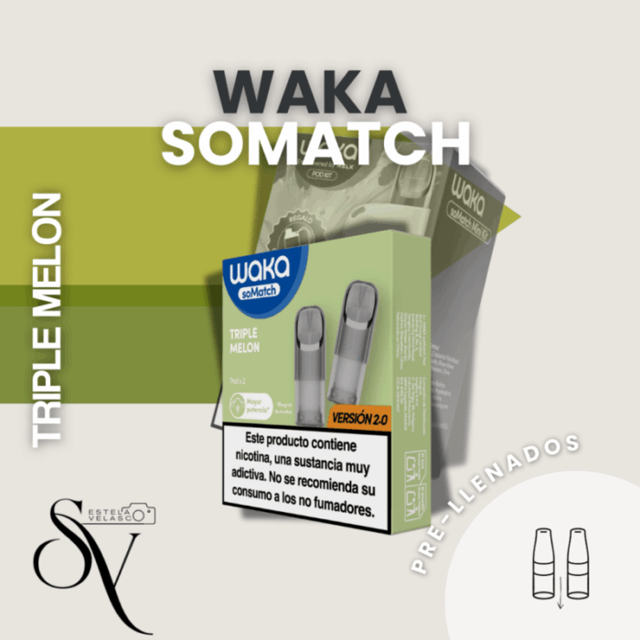 Cápsulas WAKA soMatch Mini Triple Melón (pack 2)
