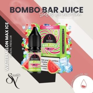 Sales de nicotina bar juice by bombo watermelon max ice