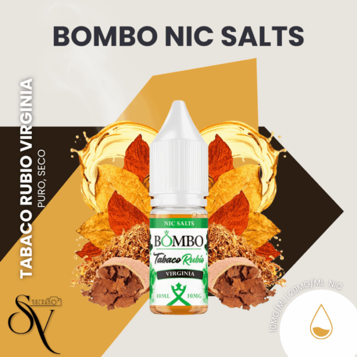 Tabaco rubio virginia - Bombo nic Salts