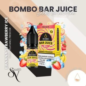 Sales de nicotina bar juice by bombo banana strawberry ice