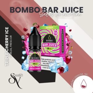 Sales de nicotina bar juice by bombo triple cherry ice