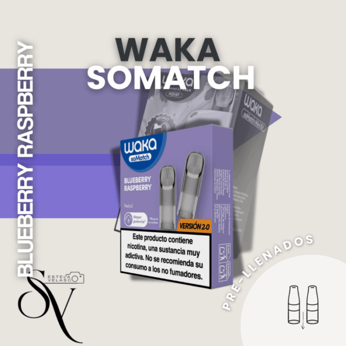 Cápsulas WAKA soMatch Mini Blueberry Raspberry (pack 2)