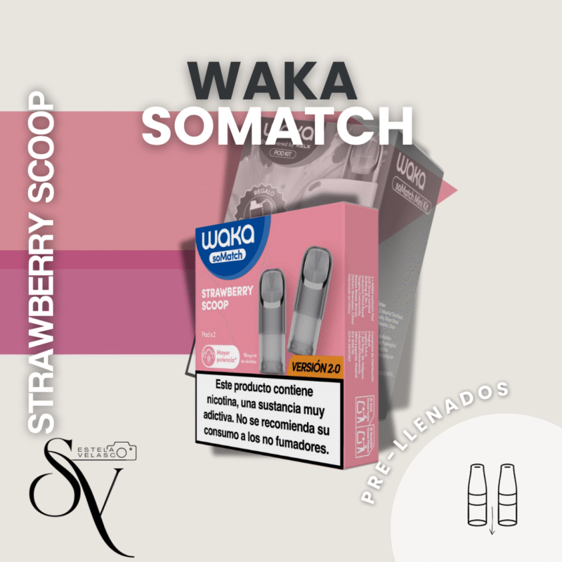 Cápsulas Waka Somatch Mini Strawberry Scoop (Pack 2)