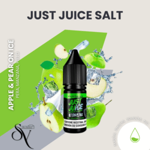 apple and pear on ice - Just Juice Salt