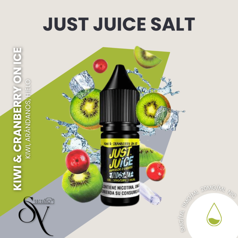 Kiwi And Cranberry On Ice - Just Juice Salt