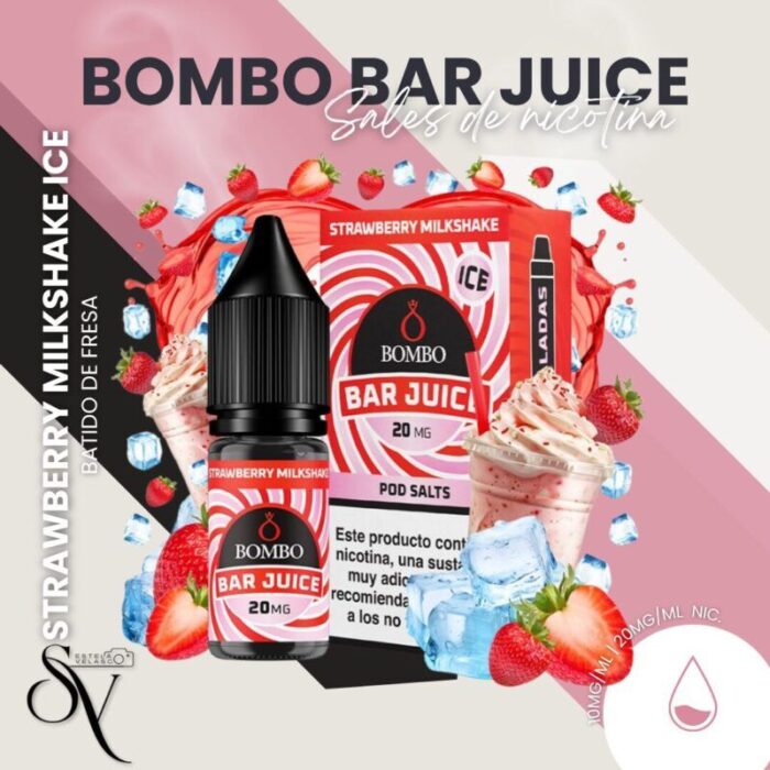 Strawberry Milkshake ice - Bombo Bar juice