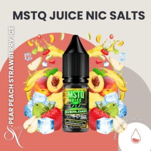 Pear PEach Strawberry Ice - MSTQ Juice Nic Salts