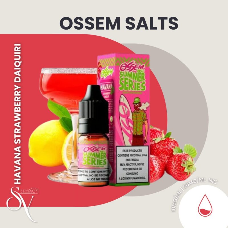 Havana Strawberry Daiquiri - Ossem Salts 1 Havana Strawberry Daiquiri - Ossem Salts
