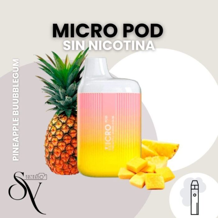 Pineapple bubblegum SIN NICOTINA - Micro Pod
