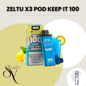 Cápsula Blue Slushie lemonade - Pod Keep It 100 - Zeltu X3