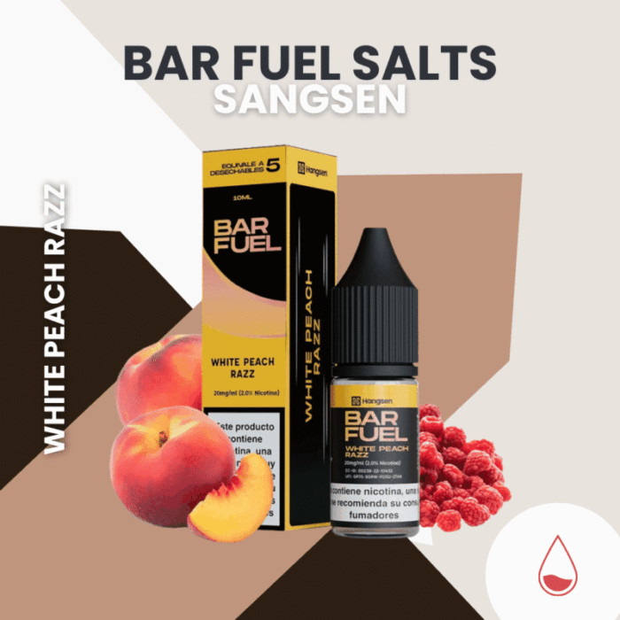 White Peach Razz - Bar Fuel Salts (Hangsen)