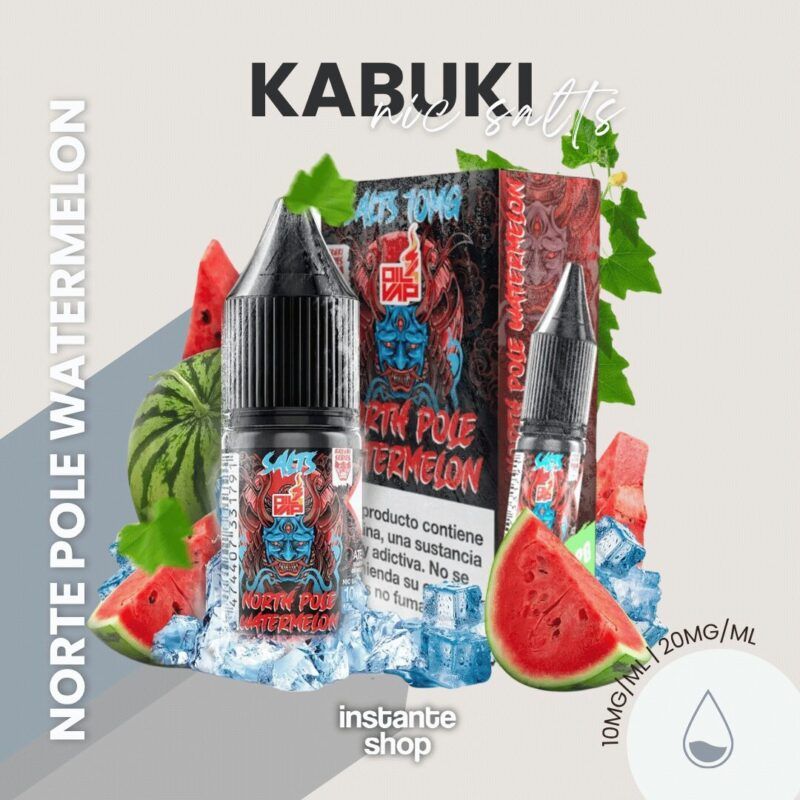 Norte Pole Watermelon - Kabuki Nic Salts 1 Norte Pole Watermelon - Kabuki Nic Salts