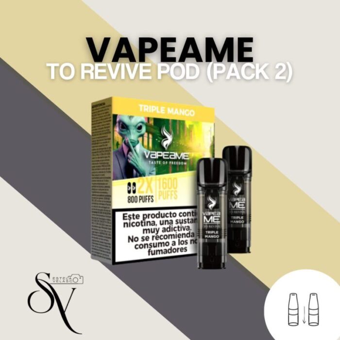 Cápsulas Triple Mango - Vapeame To Revive Pod (Pack 2) 1 Cápsulas Triple Mango - Vapeame To Revive Pod (Pack 2)