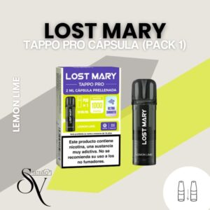 Cápsula Lemon Lime (pack 1) - Lost Mary Tappo pro