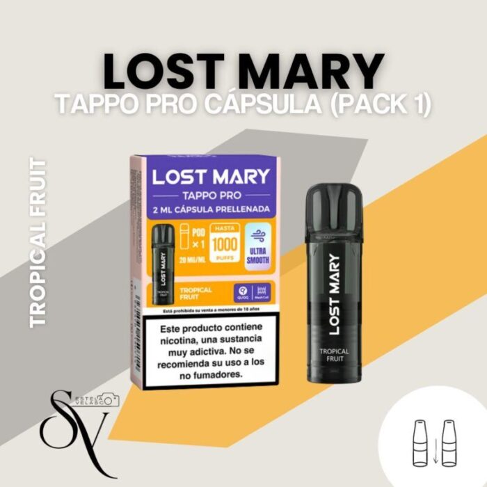 Cápsula Tropical Fruit (pack 1) - Lost Mary Tappo pro