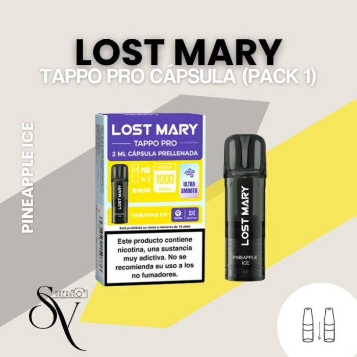 Cápsula Pineapple Ice (pack 1) - Lost Mary Tappo pro