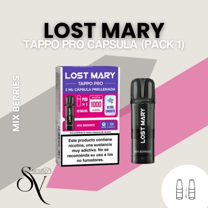 Cápsula Mix Berries (pack 1) - Lost Mary Tappo pro