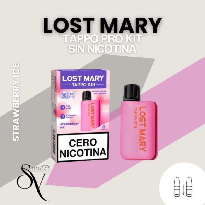 Dispositivo Sin nicotina Strawberry Ice Lost Mary Tappo