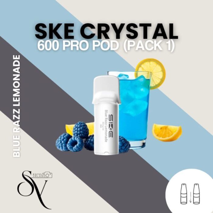 Cápsula Blue Razz Lemonade - SKE Crystal 600 PRO Pod