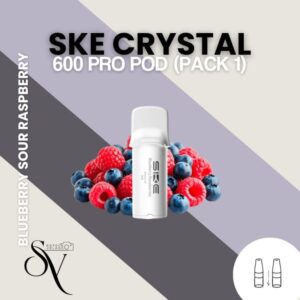 Cápsula Blueberry sour Raspberry - SKE Crystal 600 PRO Pod