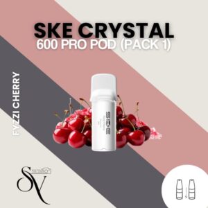 Cápsula Fyzzi Cherry - SKE Crystal 600 PRO Pod